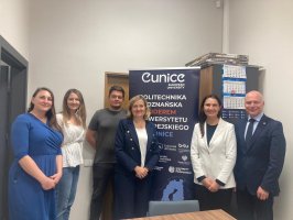 Members of the PRECISEMED project team as part of the official MUB delegation at the Poznan University of Technology